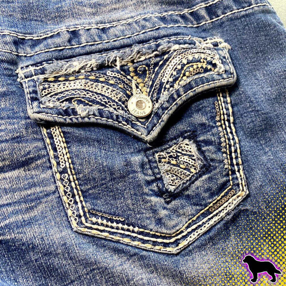 Vanity Jean Shorts Original Premium Collection Size 29 Embellished Low-Rise